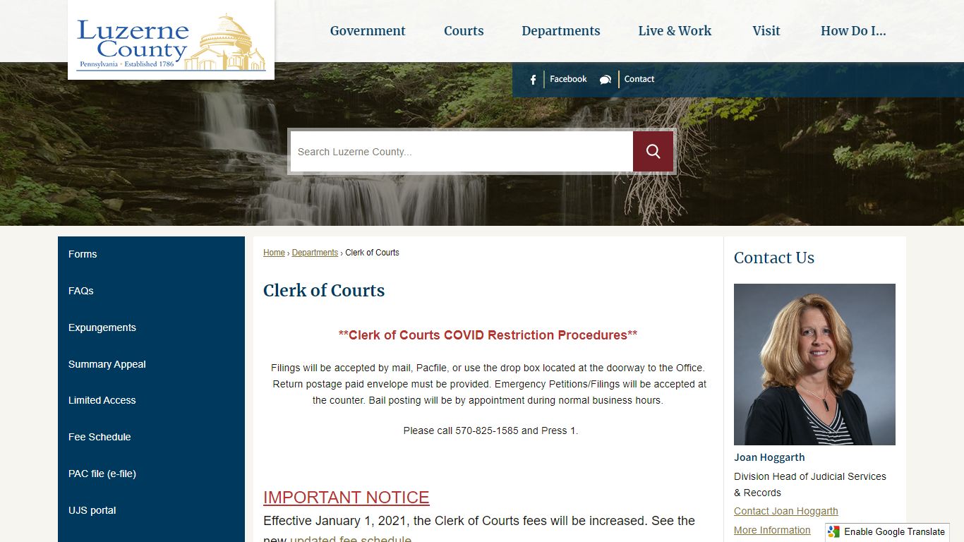 Clerk of Courts | Luzerne County, PA