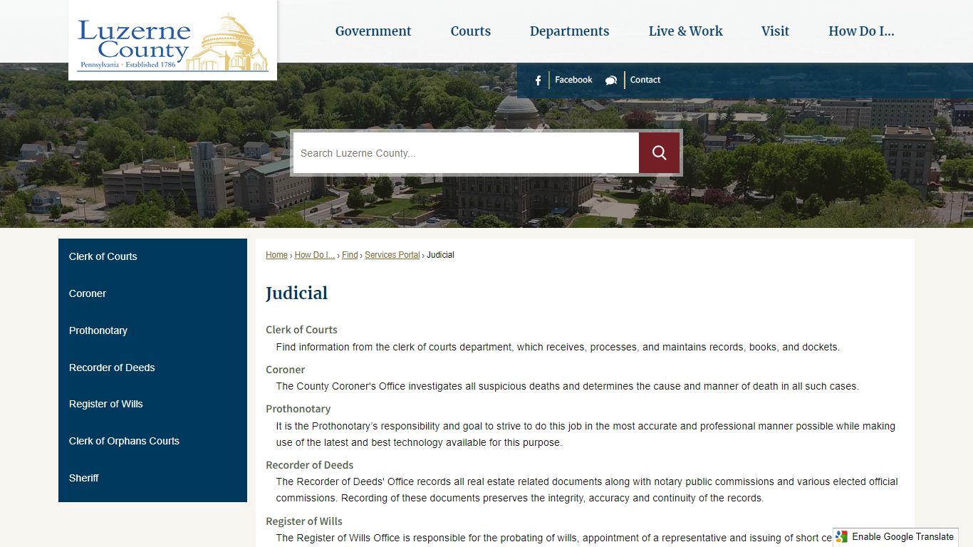 Judicial | Luzerne County, PA